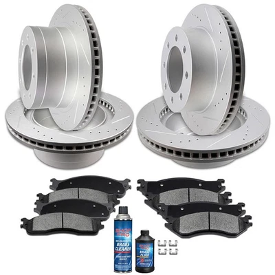 Front Rear Brake Rotors Discs And Ceramic Pads For Dodge Ram 1500 2006 2007 2008 - Изображение 1 из 4