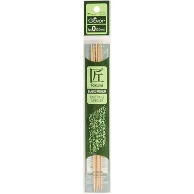 Takumi Bamboo Double Point Knitting Needles 7" 5/Pkg-Size 0/2mm - 3015-0 - Image 1 of 2