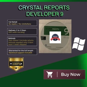 Crystal Reports 9 Developer Edition Full Retail Software - Picture 1 of 1