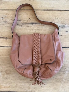 Schultertasche Elliott Lucca geflochtenes Leder cognac braun SABINE - Bild 1 von 9