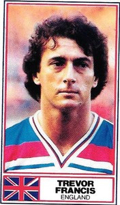 Trade card : Trevor Francis Sampdoria 1984 Rothmans Football International Stars