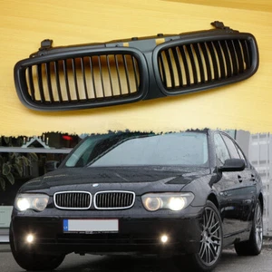 2002-05 Pre-facelift Matte Black For BMW E65 E66 7-Series 745i 745Li Front Grill - Picture 1 of 7