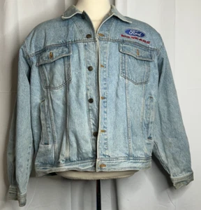 JH Design Men's 2XL 100 Years Ford Blue Jean Jacket - Picture 1 of 5