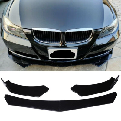 Alerón divisor de labios de parachoques delantero negro brillante para F30 F80 E90 M4 M3 328i Foto 1 de 4