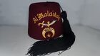 Vintage Shriners Al Malaikah Hat - Jeweled Tassel - Glendale Shrine Club Nomades
