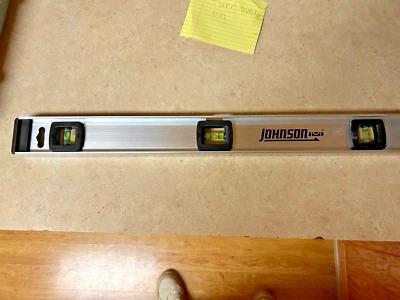 Johnson Aluminum Level With Ruler - 24" - Image 1 of 4