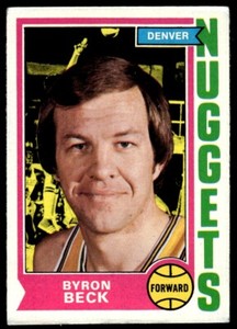 1974-75 Topps Byron Beck Set Break Denver Nuggets #264