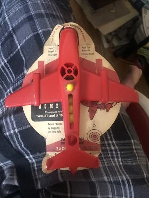 1950s Bulls Eye Bomber Toy Plane - Image 1 of 4
