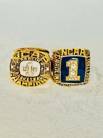 2 PCS North Carolina Tarheels NCAA SP Brass Championship Ring, US Ship 1982/93 Cover
