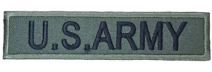 US ARMY GREEN TAB MILITARY UNIFORM KOSTÜM FOREST TACTICAL BÜGELBILD PATCH  - Bild 1 von 2