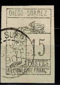 Timbre Diego Suarez N° 8 Oblitéré - Imagen 1 de 1
