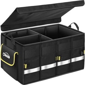 Kofferraumtasche Kofferraum Organizer mit Deckel Autobox Auto Box Tasche - Bild 1 von 8