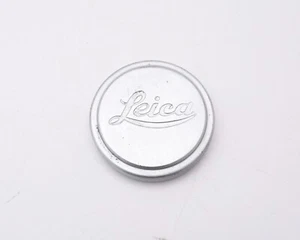 Leica A-36 Silver Logo Slip-On Metal Front Lens Cap 36mm ID (#15989) - Picture 1 of 4