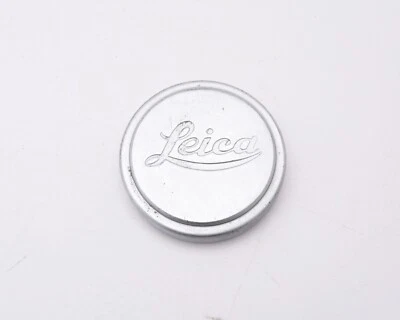Leica A-36 Silver Logo Slip-On Metal Front Lens Cap 36mm ID (#15989) - Image 1 of 4