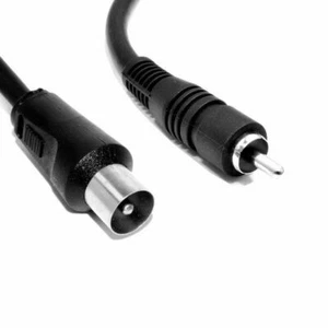 RF TV Cable Aerial Lead 1.5m - For - SEGA MEGADRIVE 1 / MASTER SYSTEM Console - Picture 1 of 2