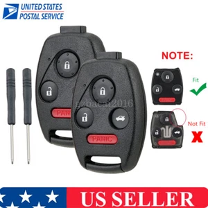 2 For 2009 2010 2011 2012 2013 2014 Honda Pilot Remote Key Fob Uncut Shell Case - Bild 1 von 9