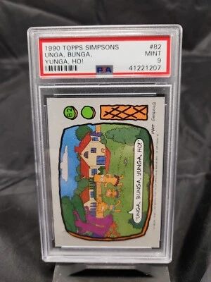 #82 Unga, Bunga, Yunga, Ho - 1990 Topps Simpsons PSA 9 MINT - Image 1 of 2