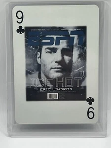 RARE 1999 ESPN the Magazine Eric Lindros 9 of clubs Employee Playing Card - Picture 1 of 2
