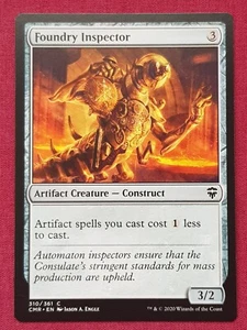 Magic The Gathering COMMANDER LEYENDAS CMR INSPECTOR DE FUNDICIÓN tarjeta de artefactos Magic The Gathering - Imagen 1 de 2