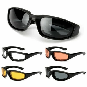 1/3 Stück Chopper Motorradbrille klar rauchgelb, gepolstert, bequem - Bild 1 von 28