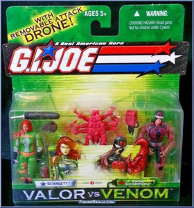 GI Joe Scarlett vs Sand Scorpion w/ attack drone Valor vs. Venom MIB HASBRO 2004 - Picture 1 of 2