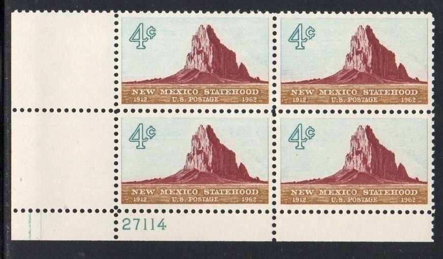 ALLY'S STAMPS US Plate Block Scott #1191 4c New Mexico [4] MNH F/VF STK - Image 1 of 1