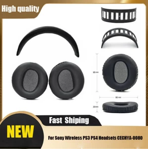 Ear Pads Cushion For Sony Wireless PS3 PS4 Headsets CECHYA-0080 95mm Parts AAU - Bild 1 von 17