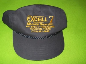 NUEVA ~ Gorra de béisbol azul marino 🧢~ de COBRA CAPS ~ EXCELL 7 /Houston TX. - Imagen 1 de 4