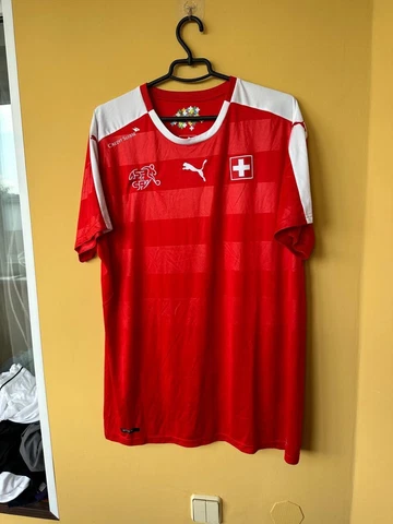 Switzerland football shirt 2016/2018 Jersey Puma Soccer Swiss Camsita RED XL Cover