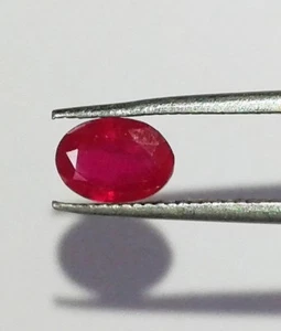 0.78 Cts Natural Genuine Red Ruby Loose Stone Oval 7X5mm Top Quality Gemstone - Picture 1 of 2