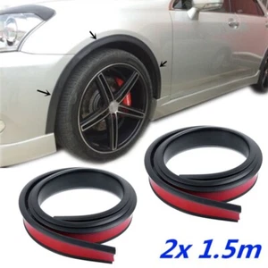 Universal Rubber Car Wheel Arch Protection Moldings Anti-collision Mudguard - Foto 1 di 18