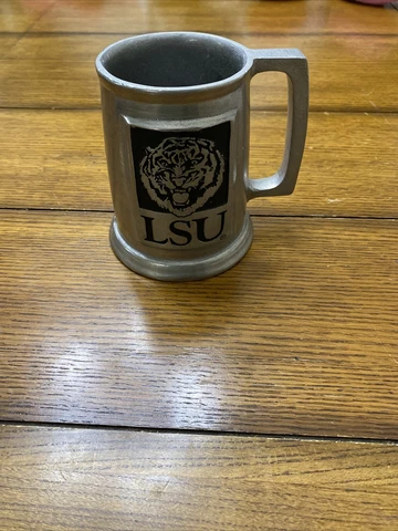 VINTAGE LSU TIGERS MASCOT LOGO PEWTER BEER STEIN MUG FREE SHIPPING! Cover