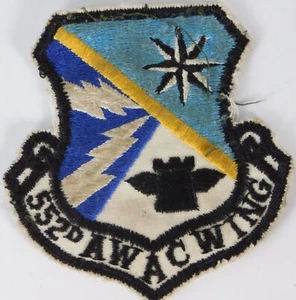 Vtg Vietnam USAF 552nd Airborne Early Warning Control Wing Squadron Patch - Picture 1 of 2