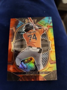 2023 Panini Select Baseball Jud Fabian Tie Die Prizm Orioles SSP /25