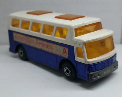 Matchbox Superfast Airort Coach AMERICAN ARLNES #65  Lesney England/1977 LOOSE   - Image 1 of 2