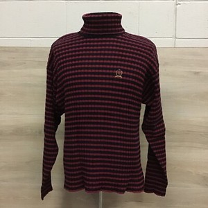 red and white striped turtleneck mens