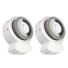 2-Pack Indoor Timer 1 Polarized Outlet 24 Hour Plug-in Mechanical Timer Daily...