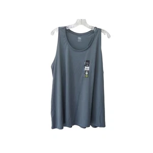NWT ATHLETIC WORKS Greyed Teal Moisture Wicking Fitness Tank Top Shirt XXXL 22 - Picture 1 of 3