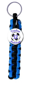 Paracord Key Ring with Personalized Soccer Charm  Name, Team, Number, Color - Picture 1 of 2