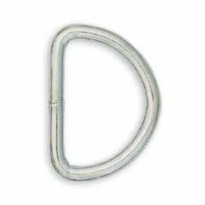 Tandy Leather Solid D-Ring 1-1/2" (38 mm) Nickel Plated 10/pk 1133-12 - Picture 1 of 1