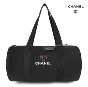 Chanel Canvas Medium Boston Duffle Bag Black GWP Novelty NWT - Picture 1 of 6