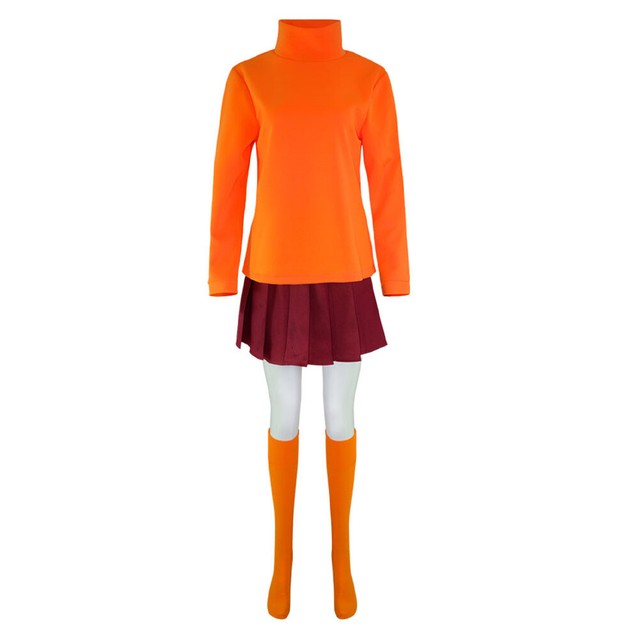 Scooby-Doo Velma Dinkley Cosplay Costume Halloween Children’s MEDIUM 8-10