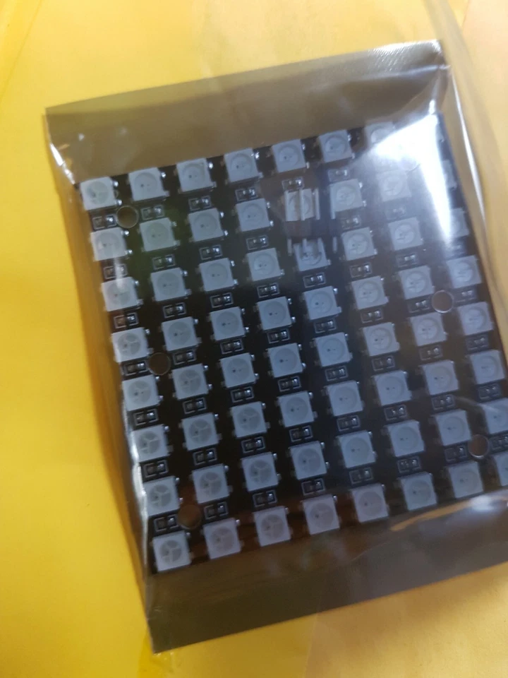 WS2812B 8x8 64-Bit Vollfarbe 5050-RGB LED für Matrix Panel Licht für Arduino - Bild 1 von 2