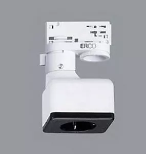 Enchufe Erco 79023 para carril eléctrico 3 fases en blanco - Imagen 1 de 1