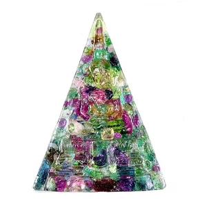 Handmade Gautama Buddha Thai Figure Statue Natural Ruby Emerald Sapphire 24.98ct - Picture 1 of 13