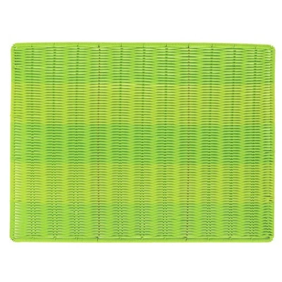 Alfombra de exhibición de mimbre verde HUBERT -24" L X 18" W X 1/4" H Foto 1 de 4