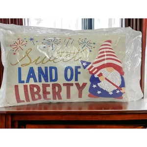 Süßes Land der Freiheit Wichtel Überwurf Akzent Kissen Neu 18 x 11 NEU - Bild 1 von 8