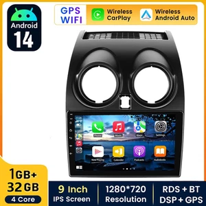 For Nissan Rogue 2008-2013 Fit Apple Carplay Android14 Car Stereo Radio GPS +Cam - Picture 1 of 15