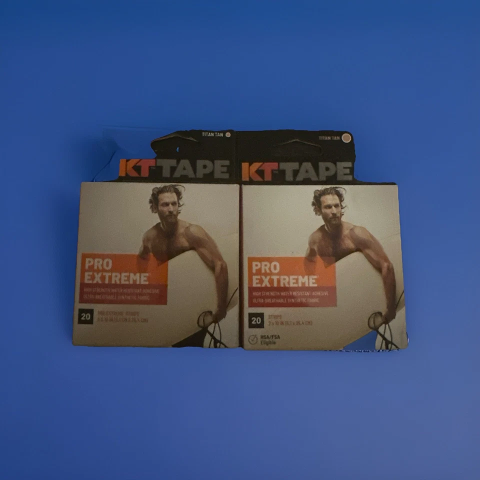 CUATRO Nuevos - Cinta KT Pro Extreme Tape Titan Colores Varían 20 Tiras 2 x 10 Pulgadas Foto 1 de 1