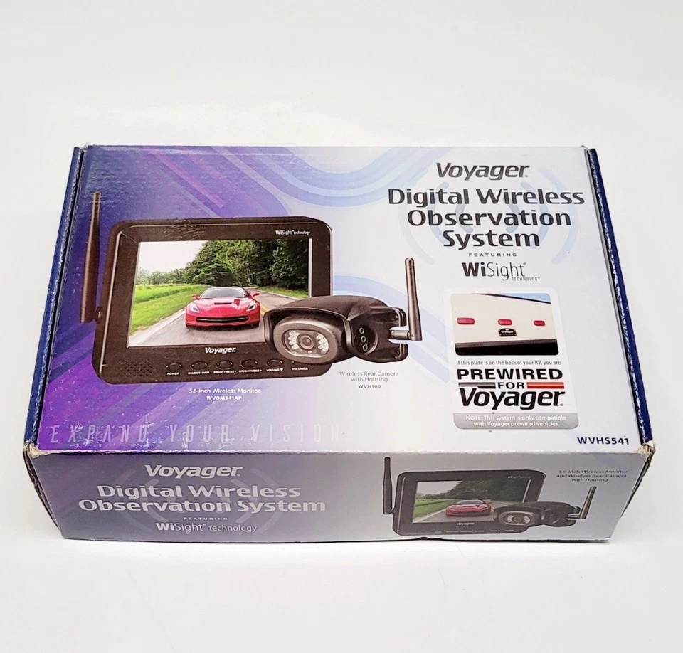 Voyager WVHS541 5.6" Digital Wireless Observation RV Camera System w/ Auto Pair - Image 1 of 4